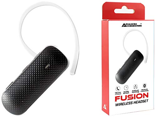 Advanced Accessories Bluetooth-hörlurar, trådlösa hörlurar, handsfree med mikrofon, hörlurar för anpassning till alla storlekar, HD-ljud för iPhone, Samsung, ECC.