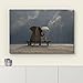 wall26 - Canvas Prints Wall Art - Elephant and Dog Sit Under The Rain | Modern Wall Decor/Home Decoration Stretched Gallery Canvas Wrap Giclee Print. Ready to Hang - 16