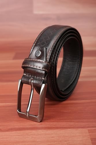 Image of Peter England Men's Leather Everyday Formal Belt