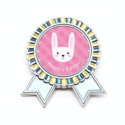 Broche lapin de Pâques en métal taille M pour accessoire de costume