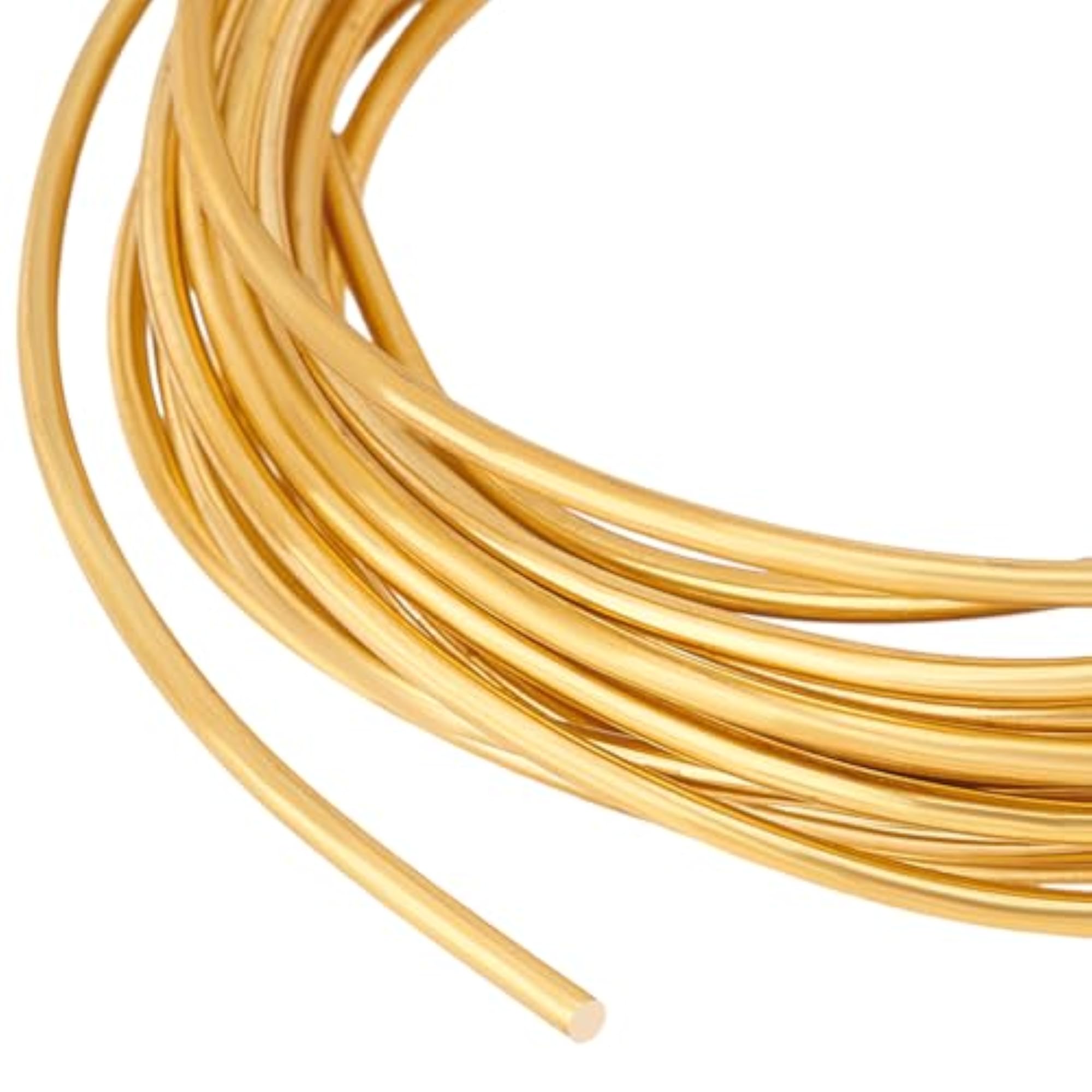 Solid Brass Wire, 10 Gauge, 16.4FT for Crafting