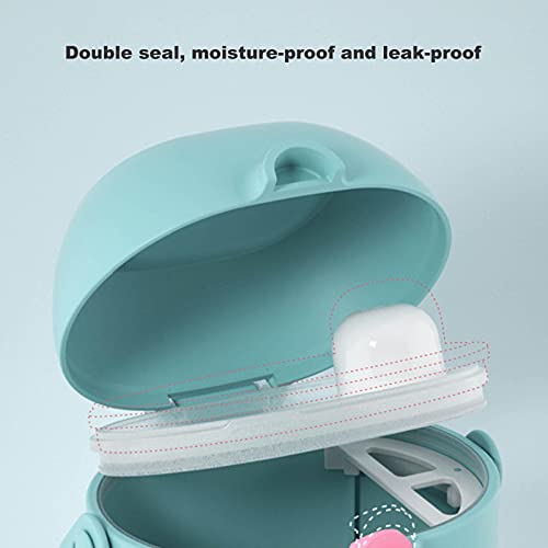 Melkpoederhouder, bewaarcontainer voor babyvoeding, met schep, 450 ml, schattig, voedselveilig materiaal, met draaggreep… - Image 8