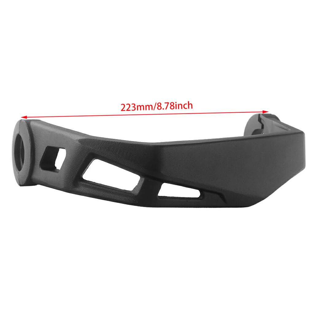 VUIUYOIES Protège-mains en aluminium noir, Kit de protège-mains en aluminium, Durable, facile à installer, confortable