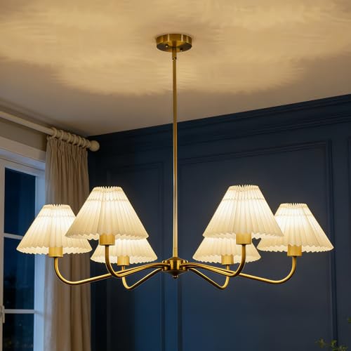 TinHon 35.8' Antique Brass Dining Room Light Fixture...