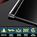 20FT Self-Adhesive Clear Rubber Edge Trim, Rubber U Channel Edge Trim Vinyl Edge Trim, Flexible Edge Protector for Sheet Metal, Glasses, Fit 1/16