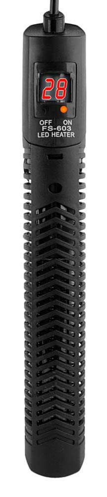 AquaOne Chauffage d'aquarium 300 W - Barre chauffante numérique - Chauffage pour aquariums jusqu'à 500 l - Chauffage régulier pour bassins d'eau douce et d'eau de mer - Chauffage électrique Aquaheat