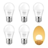 Ajuns 3W LED Bulb Equivalent 25 Watt Light Bulbs, Low Watt Light Bulbs A15 LED Bulb E26 Base 2700K Warm White，for Home Bedroom 6Pack