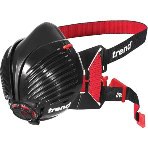 Trend Air Stealth P3 Dust Mask Respirator Small/Medium Replaceable HEPAC Filters Comfortable Design for All-Day Use 99.99% Filtration Efficiency STEALTH/SM