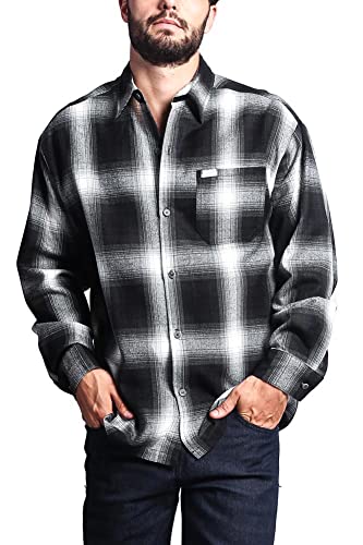 G-Style USA Western Casual Plaid Button Up Shirt