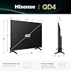 Hisense 40 Pulgadas Clase QD4 Serie Hi-QLED FHD Smart Fire TV (40QD4QF) - Color Quantum Dot, DTS Virtual: X, Alexa Integrada, Diseño de Bisel Delgado 6
