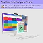 HP 27 inch All-in-One Desktop PC, FHD Display, AMD Ryzen 7 7730U, 32 GB RAM, 1 TB SSD, AMD Radeon Graphics, Windows 11 Home, 27-cr0012 (2024) - Image 3