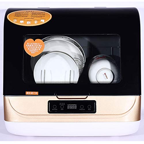 Countertop Dishwasher, Mini Portable Dishwasher With 4 Washing Programs Countertop Dish Washing Machine Dishwasher Deep Heating Cleaning Machine For Apartments Dorms Rvs (Pp+Abs+Metal Gold) #TOP2