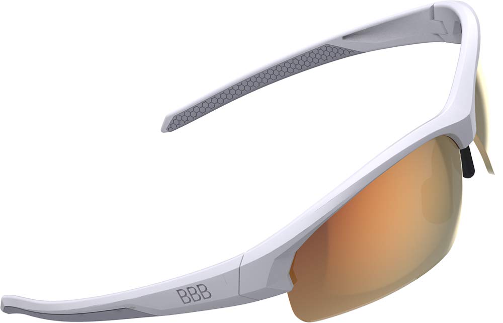 Lunettes de protection BBB Impress Small PC blanc mat sport cycliste - 2