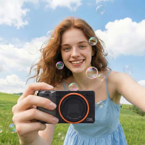 Anillo Decorativo de Metal para Lente de Cámara GR4 para Ricoh GR IV, reemplaza el anillo tapa GN-3 (naranja + amarillo) miniatura 2