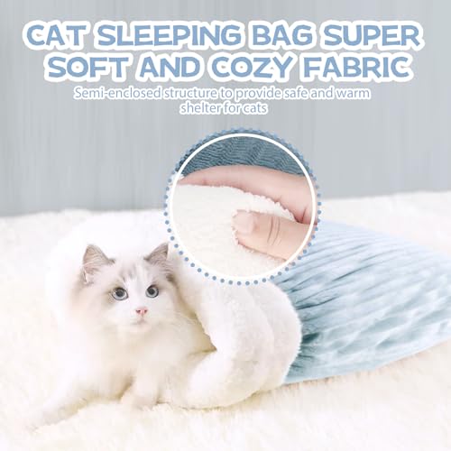 Saco de dormir de inverno para gatos, saco de dormir de caverna para cama de gato, saco de dormir de