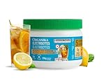 Organika Canadian-Made Electrolytes Powder- Lemon Iced Tea- Sugar-Free Hydration and Electrolyte Replenishment with Prebiotics and Vitamin C- 210g - 60 servings