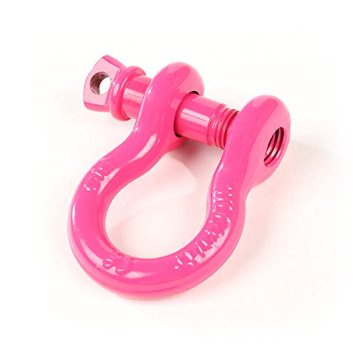Rugged Ridge 11235.09 D-Ring Shackle Kit, 3/4 Inch, Pink, Steel, Pair #TOP1