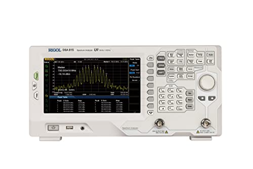 Rigol DSA815-TG Spectrum Analyzer,Swept spectrum analyzer,Frequency Range 9kHz~1.5GHz,Description 10Hz~1MHz,With Tracking Source #1