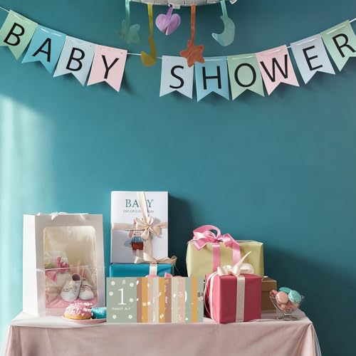 muahmuah Meilensteinkarten Baby – 12 Karten im Boho Stil, Geschenk zur Geburt & Babyparty für Jungen & Mädchen, Neugeborenen Meilenstein Karten Set