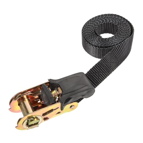 HONMEET Heavy Duty Ratchet Tie Down Strap Wear-resistant Polyester and Iron Cargo Securing Belt for Motorcycle Truck Luggage Outdoor Transport and Storage