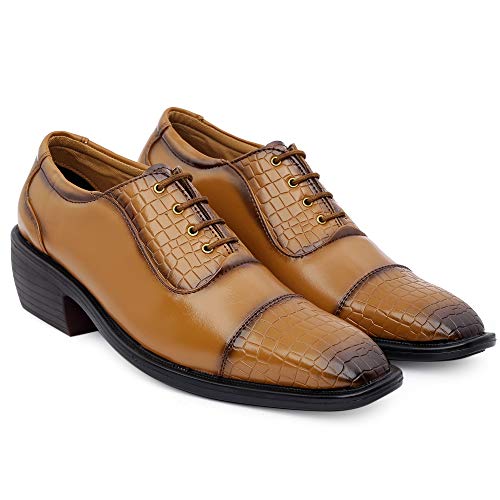 Image of Mens Height Increasing Formal Shoes for Men, Experience a Heightened Confidence Oxford