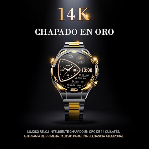 Blackview Smartwatch -GPS, AI, Linterna, Brújula, AMOLED 1.43" Reloj Inteligente Hombre -Monitor de Frecuencia Cardíaca/Presión Arterial, Llamadas Bluetooth, 100+ Modos Deportivos, Android/iOS, Negro - imagen 2