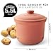 Römertopf Maxi Plus Potato Pot Made of Natural Clay Ceramic Storage Pot Diameter 26.0 cm Terracotta