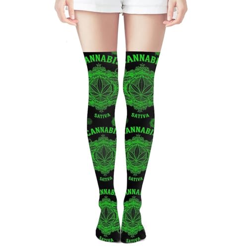 Girls Spandex Stockings Over Knee Long For Running Uniform Winter