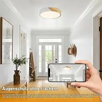 MELAYR 4773570 Holz Deckenlampe LED Moderne 3000K Deckenleuchte – Ansicht 4