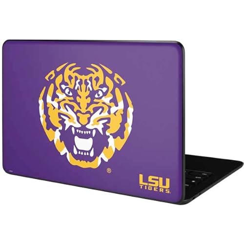 Skinit Decal Laptop Skin Compatible With Google Pixelbook Go - Officially Licensed College Purple Lsu Tiger Mascot Design #TOP10