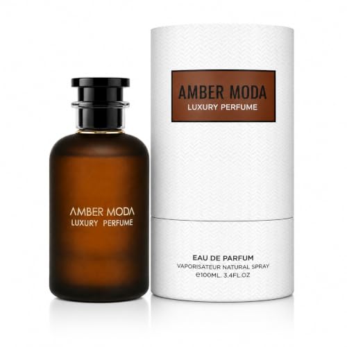 Image of Amber Moda Eau De Parfum 100ml – Inspired by Ombre Nomade | Long Lasting Men's Perfume | Smoky Woody Amber Oud Scent | Luxury Eau De Parfum for Men
