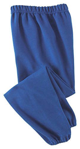 Image of JERZEES Youth Nublend Fleece Sweatpants without Pockets, Covered Elastic Waistband, Cotton Blend, Sizes S-XL