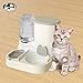 Imagen de FytStycale Dispensador Automático de Mascotas con Comedero Bebedero Y Almacenamiento de Pienso para Animales Función de Agua Fresca Automática Y Compartimiento G