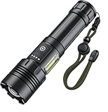 WSSBOND Flashlights High Lumens, Rechargeable Flashlight Super Bright Flash Light with Red Light,COB Work Light,IPX6 Waterproof Powerful Flashlight for Home Camping Disaster (1)