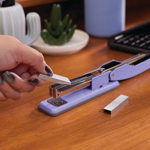 Swingline Stapler, Cub Compact Desktop Stapler, 20 Sheet Capacity, Metal, Periwinkle Purple (S701071) — view 4