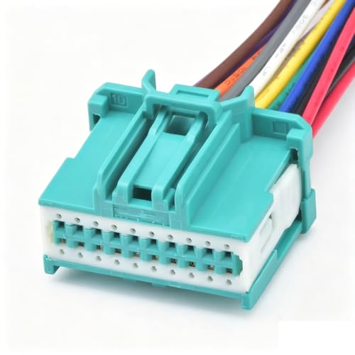 Conector Arnés 20P 34729-0200 para sensor y amplificador de audio de coche Green Female