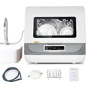 Servies, Kleine Mini Vaatwasser Instellingen Draagbare Schotel Vaatwasser met 5 liter waterverbruik Geen geluid