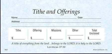 Offering Env-Tithes & Offering Stock Sets (Package of 52)