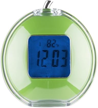 VSENCE Desk LED Digital Talking Alarm Clock with Five Music Bell for Kids (Green)