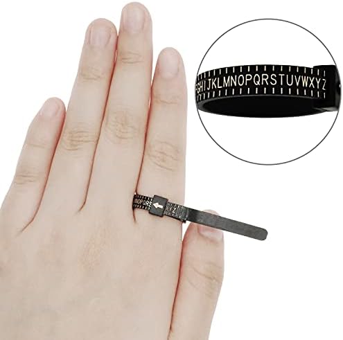 Ring Sizer UK A-Z US Ring Sizer Gauge Set Finger Size Measurer Women Mens ring measurement tool Sizing Belt Measurement Scales Kit Tools for Measuring Rings Diameters