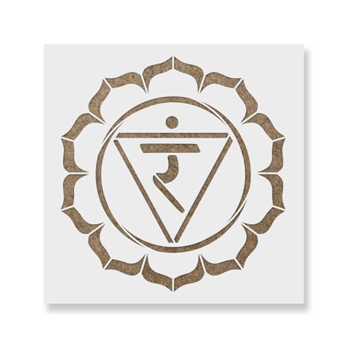 Manipura Solar Plexus Chakra Stencil - Durable for Business, School, and Public Use, Spray Paint Stencils