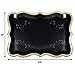 Gift Boutique 10 Black Rectangle Trays with Gold Rim Border for Dessert Display Table Parties 9