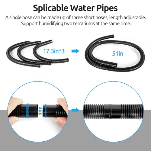REPTIZOO Reptile Fogger Extension Tube, Accessories of Reptile Humidifier Suitable for Reptiles Terrarium by REPTI ZOO - Image 2