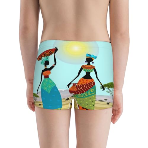 Boys' Cotton Boxer Brief Soft Underwear-African Women3