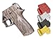 NDZ Performance Slide Cover Back Plate for Sig P320 Series 9mm .40 .357 .45 ACP, Textured Anodized Aluminum with Aspis Cut Design, Made in The USA, Sig P320 Accessories - Gold