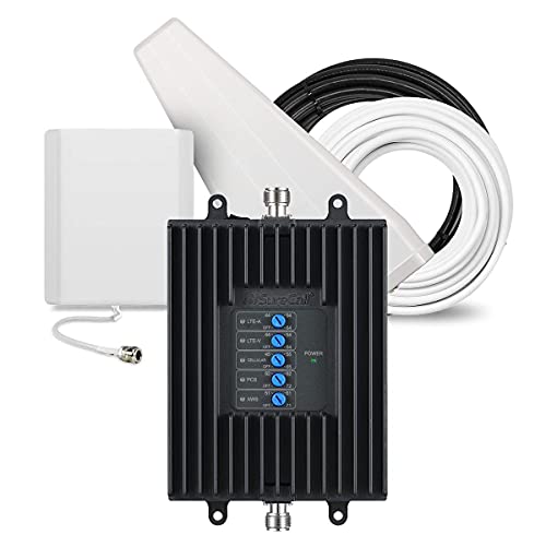 SureCall Fusion Professional Cell Phone Signal Booster up to 8000 sq ft | Yagi Panel Antennas | Multi-User Boosts All NA Carriers| FCC Approved, USA (Renewed)