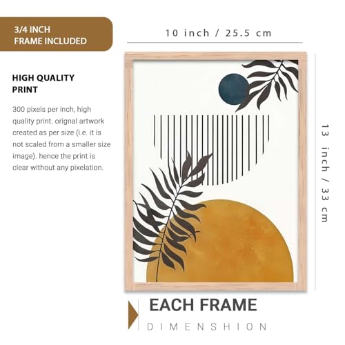 Image of kotart Curated Painting Boho Wall Art Home Decoration Paintings With Frame For Living Room Bed Room Hotel Wall Decor Digital Reprint Set of 3