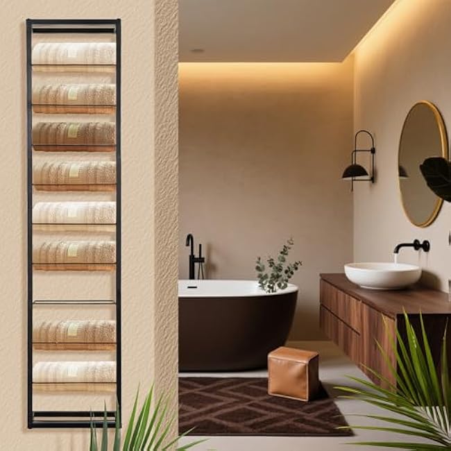 Wall Mount Wine Rack: 10 Bottles Wine Rack Wall Mounted -Hanging Bottle Holder Organizer Storage Organizer for Dining Room, Kitchen, Wine Cellar, Bar, Pantry