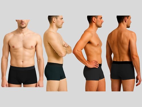 Image of HK47 Men Underwear Pack, Ice Silk Stretchable Breathable Trunks, Regular Fit Men's Brief, Anti Bacterial Quick Dry Innerwear for Men