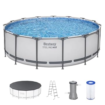 above ground pool with filter and heater